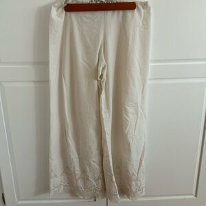 Cream Lace Pants